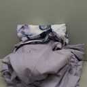 Luxudecor Floral Comforter Set California King Size 7 Piece, Purple Flower Bed in a Bag, Elegant Floral Comforter with Sheet Set, Soft Microfiber Bedding Set for All Season (Purple, 104"x96")