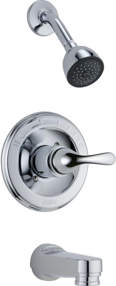 Delta Classic 13 Series 5-Setting Bathtub and Shower Faucet Set, Chrome Shower Head and Handle Set, Valve Trim Kit, Chrome T13220-PD (Valve Not Included) (10.00 x 7.00 x 10.00 inches)