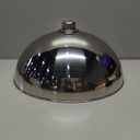 Rounded Silver Dish Lid, 12.6 Inches Diameter, 6 Inches Height