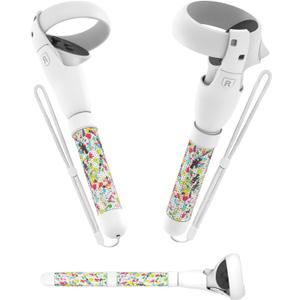 VR Handle Attachment for Meta Quest 2, Extension Controller Accesories, Gorilla Tag Long Arms Grips, for Beat Saber Better Experience (White)