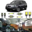 21PCS Super Bright White LED Interior Light Kit Package for Acura MDX 2001 2002 2003 2004 2005 2006 2007 2008 2009 2010 2011 2012 2013 + License Plate Lights and Install Tool