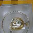 Cabilock White Round Ceramic Cake Stand with Glass Dome, 8 Inch