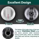 DG94-04167 Stove Knobs Replacement Parts for Samsung Gas Range Knob Stainless Steel NX60T8111SS NX60A6511SS/AA NE63A6511SS/AA Oven Dial Surface Burner Electric Knob Cooktop Assembly Knobs 5 Pcs