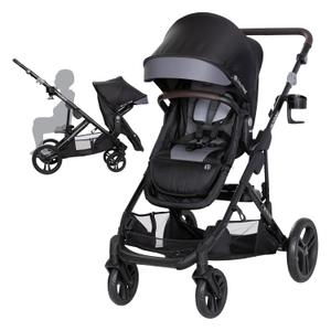 Baby Trend Morph Single to Double Modular Stroller, Dash Black
