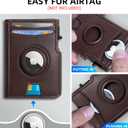 miyozi Airtag Wallet for Men,with Money Clip 10 Cards Metal Case Smart Slim Pop Up Credit Card Holder Flip with Magnetic Closure RFID Blocking wallet with Gift Box