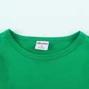 Noomelfish Girls Ruffle Long Sleeve T-Shirts Solid Color Tee Tops Blouse (5-12 Years) (Red, XL)