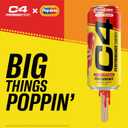 C4 Performance Energy Drink, Cherry Popsicle, Zero Sugar Carbonated Preworkout Energy, 200mg Caffeine with Beta Alanine, 16 Fl Oz (12 Pack)