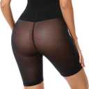 SEXYWG Women Shapewear Shorts Tummy Control Compression Shorts under Dress | High Waisted Body Shaper Thigh Slimmer Shapewear Core Control Shorts Invisible Shapers for Daily wear (Black, S)