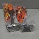 TURNMEON Thanksgiving Decorations 2 Pack 18 Inch Prelit Fall Maple Tree Fall Decor for Home with 48 LEDs Timer Battery Operated Pumpkin Lights 6 Acorn Halloween Thanksgiving Table Decor Indoor Outdoor