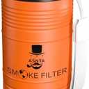 ASNTA(2.0)- Personal Air Filter -Durable Metal Housing, Easy to Carry, with Replaceable Cartridge, Suitable for Capturing Smoke and Removing Odors Durable for 500 Times of Use (Orange)