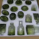 Glass Bud Vases Set of 36PCS, Small Flower Vases for Wedding Centerpiece Table Decoration, Vintage Vase in Bulk for Flower Arrangements, Mini Vase for Birthday Party, Festival Home Decor, Green