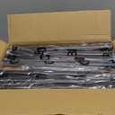 DAOYA Corner Shower Caddy Tension Pole 4 Tier Stainless Steel Rustproof Shower Corner Caddy for Bathtub Bathroom Shower Organizer Shelves Adjustable Pole 25-114.2 Inch Black