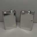 Maxdot 2 Pcs F Style Metal Can Reusable Metal Can with 1.5" Opening for Liquid, Paints, Pigment, Double Lid Secure Storage and Easy Pouring, Non Food Grade (1 Gallon)