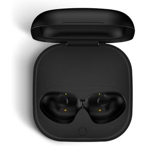 Wireless Charging Case Compatible for Beats Fit Pro, Portable Charger Case Replacement with Bluetooth Pairing Sync Button, 700mAh Built-in Battery (Not Included Earbuds) (Black)