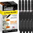 Dri Mark 15 Pack Counterfeit Bill Detector Marker Pen, Made in The USA, 3 Times More Ink, Pocket Size, Fake Money Checker - Money Loss Prevention Tester & Fraud Protection for U.S. Currency (CFD15PK)