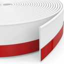 Door Draft Stopper, 32Ft Cuttable Door Sweep for Exterior Interior Doors,Weather Stripping, Block Draft Dust, Noise Insulation,Draft Guard 2" W x 32' L