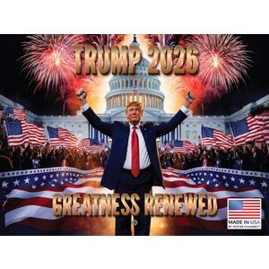 Greatness President Trump Calendar 2026 Wall Donald Trump Gifts | American Made In The USA