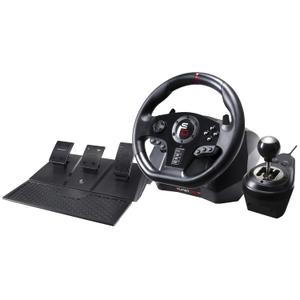 SUBSONIC - Superdrive GS850-X Steering Wheel - Racing Wheel 270 Rotation, Pedals, Gear Shift Paddles and Shifter - Adjustable Vibrations  For Xbox Series X/S, PS4, Xbox One - Black