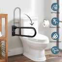 29.5 Inch Handicap Grab Bars Foldable Stainless Toilet Handrail