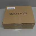 Fingerprint Door Lock Smart Voice Guidance Door Knob with Keyless Entry, Door Locks for Bedrooms, Home Hotel Office Apartment Rental House Fingerprint Door Knob, Easy to Install (Black)