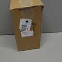 Suclain 3 Pcs Glass Coffee Containers Coffee Station Organizer Set, Airtight Bean Storage Jars with Shelf,labels,spoon, Base and Pen,for Sugar, Candy, Oats, Nuts (Black)