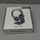 (Upgraded Version) Wireless Headset, Bluetooth Headset with Noise Cancelling Microphone, Best Headphones with Mic Mute & USB Dongle for PC/Computer/Laptop/Cell Phones/Remote Work/Call Center (Black)