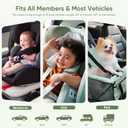 bonoch 5" 1440P Baby Car Camera, Clearest Monitor with 360 Rotating Wide View, Backseat Rear Facing Mirror for Baby, USB Powered with Charger, Easy Setup, Night Vision, Plug & Play Safe Driving