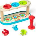 Melissa & Doug Match & Push Spinning Tops Developmental Skills Toy for Girls and Boys 2+ - FSC Certified