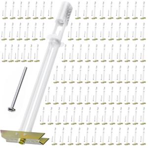 Drywall Anchor with Included Bolts for 1/4-20, Heavy Duty Hollow Drywall Anchors for TV Mounting Kit, Hollow Wall Anchors Holds up to 270lbs Each in 1/2 Dry Wall, 100 Packs