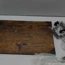 Desk Extender, 15-inch Clamp-On Desk Shelf, Height-Adjustable Desktop Shelf Organizer for Monitors Office and Gaming Accessories, Arm Support Table Extension, 44lbs Heavy Duty, Darkbrown