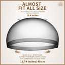 2 x Teenitor 20pcs Bald Cap Set - Breathable, Invisible Stocking Wig Cap for Lace Front, Sheer Caps, Black (Black)