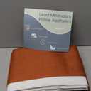 HeimenAogo Egyptian Cotton Duvet Cover Set Queen, Ultra Soft and Breathable Comforter Cover with Zipper Closure, High Thread Count Long Staple Cotton Blanket Cover 3pcs (90"90"), Burnt Orange