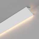 Pushglossy 8 Pcs 47.24"(Total 31.5 Ft) Ceiling Crown Molding with LED Duct Kit for Seamless Ambient Accent Lighting Waterproof Channel for Easy LED Trim Moulding Strip Installation(Triangle)