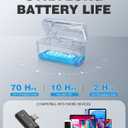 Wireless Lavalier Microphone for iPhone/Android with Type-C Plug, 48KHz, Noise Cancellation, Battery Charging Case Included, 98ft Range, Mini Microphones for Stream,TikTok,YouTube (Type-C)