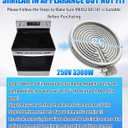 MEE62385101 10 inch Radiant Surface Element 2500W Fit For LG Sam-sung Range/Stove/Ovens,Replace MEE62385101 DG47-00067A 4010990 AP5967646 