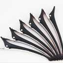 Hair Clips 6 PCS Styling Sections, Non-Slip and Non-Marking Duckbill Hair Clips Hair Sectioning Clips for Hairdresser Home for Unisex for women Black) Barber Accessories
