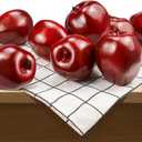 Lorigun Artificial Apples Fake Fruits Red Delicious Apples for Decoration, Decorative Fruit, Faux Big Red Apple 6 Pcs
