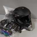 Youth Kids Dirt Bike Helmet DOT Approved, Full Face Motocross Helmet Set, Medium