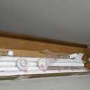 Tension Curtain Rod for Window No Drill,Adjustable 45-177In White