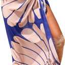 Herseas Women Sheer Sarong High Slit One Size Swimsuit Coverups 2026 Summer Floral Print Chiffon Wraps Beach Cover Up