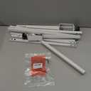 Over The Table Rod Stand with Clamps, Adjustable Metal Arch Stand, 42-102'' Length, 35-55'' Height, Black (Longer Version)