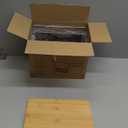 Delamu 2 Set Pantry Organizers and Storage, Trash Bag Holder Under Sink Organizer for 4-13 Gal Bags, Trash Bag Dispenser with Bamboo Top for Onion, Potato, Garlic, Clear (11-7/32"L*7" W*7-1/8"H)