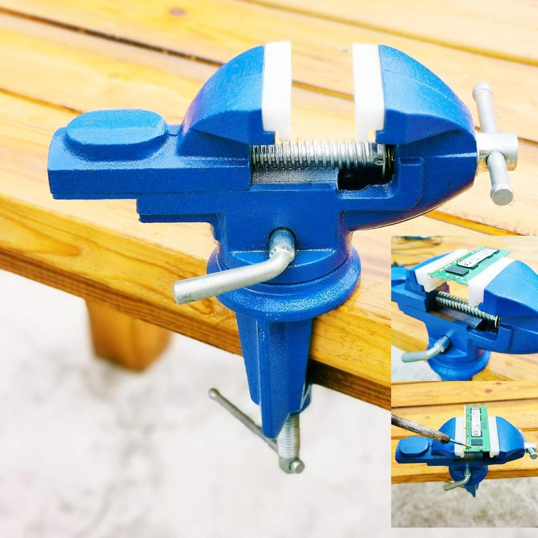 MYTEC Mini Home Vise, nylon jaws Clamp-On Vise, 2.0"