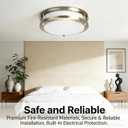 Drosbey 36W Dimmable LED Ceiling Light Fixture, Flush Mount Light Fixture, Ceiling Lights for Bedroom, Kitchen, Bathroom, Super Bright 4000 Lumens, 400W Equivalent, 5000K Daylight White, UL Listed