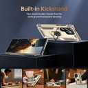 2 x IKAZZ for Galaxy S25 Ultra Case,Military Grade Shockproof Heavy Duty Protective Phone Cover Pass 16ft Drop Test with Magnetic Kickstand Car Mount Holder Gold