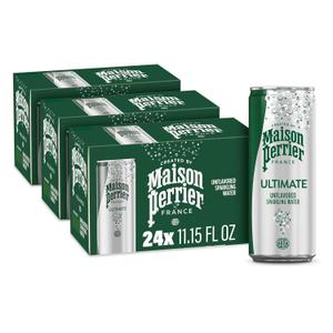 Maison Perrier Ultimate Sparkling Water, 11.15 Fl Oz Cans, 8 Count, 3 Pack (EXP 03/27/27)