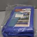 Large Waterproof Tarp - Heavy Duty 10 Mil Thick Poly Tarpaulin Ideal for Canopy Tents, Boats, RV or Pool Covers - Multipurpose Protective Tarps with Grommets for Indoor, Outdoor Use | 10' x 12' 2 Pack