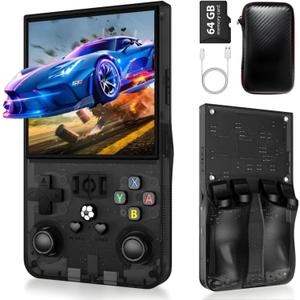 R36MAX Retro Handheld Game Console  18,000+ Classic Games, 4.0" IPS Display, Linux System, 64GB Storage  Your Retro Gaming Console and The to Relive Timeless Classics.(Black)