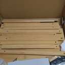 Wisuce Corner Shelf, 100% Real Bamboo Shower Corner Shelves Free Standing Shelf Storage Organizer for Bathroom Living Room Kitchen (Natural, 4 Tier)