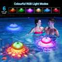 2PACK Floating Pool Lights, Rechargeable Pool Lights